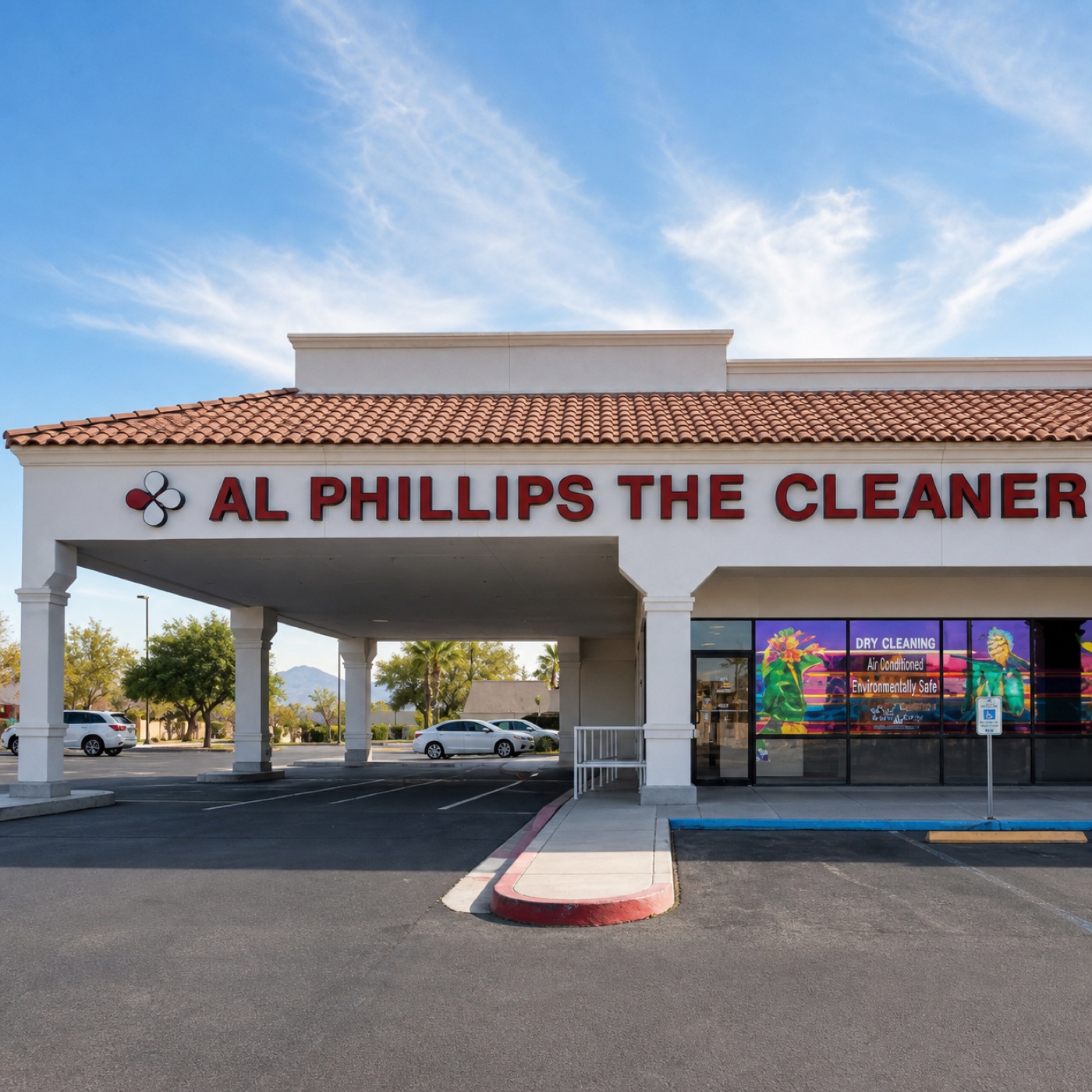 Al Phillips Cleaners storefront at 8578 West Lake Mead Boulevard