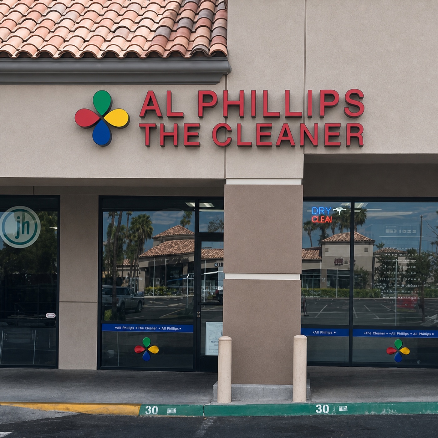 Al Phillips Cleaners storefront at 2637 Windmill Pkwy.